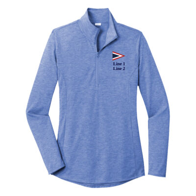 MYC - ® Ladies PosiCharge ® Tri Blend Wicking 1/4 Zip Pullover Thumbnail