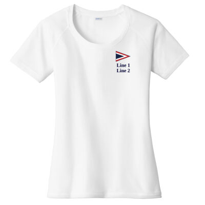MYC - Ladies PosiCharge ® Tri Blend Wicking Scoop Neck Raglan Tee Thumbnail