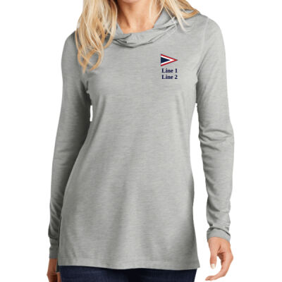 MYC - Ladies PosiCharge ® Tri Blend Wicking Long Sleeve Hoodie Thumbnail