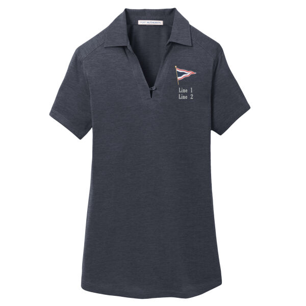 MYC - Women's Digi Heather Performance Polo Thumbnail