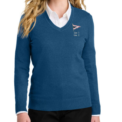 MYC - Women's Easy Care V Neck Sweater Thumbnail