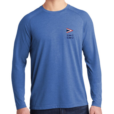 MYC - ® PosiCharge ® Long Sleeve Tri Blend Wicking Raglan Tee Thumbnail