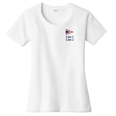 MYC - Ladies PosiCharge ® Tri Blend Wicking Scoop Neck Raglan Tee Thumbnail