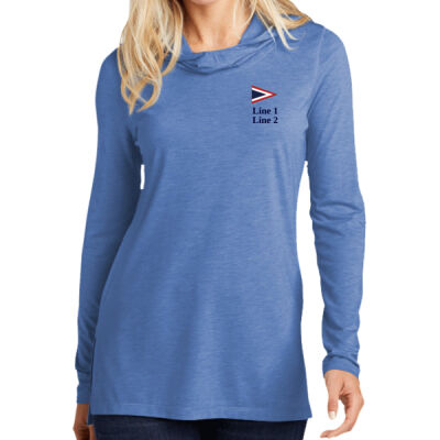 MYC - Ladies PosiCharge ® Tri Blend Wicking Long Sleeve Hoodie Thumbnail