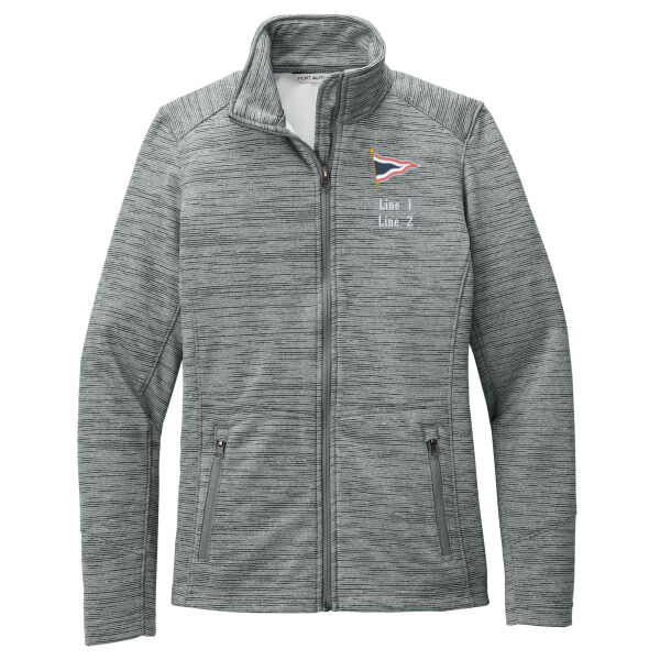 MYC - Ladies Digi Stripe Fleece Jacket Thumbnail
